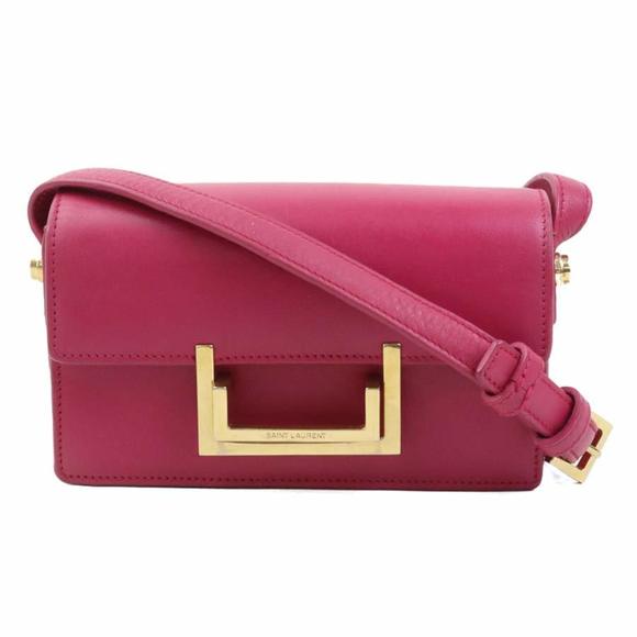 Saint Laurent shoulder bag in pink leather, women's, 318249 r10659a - Picture 1 of 5